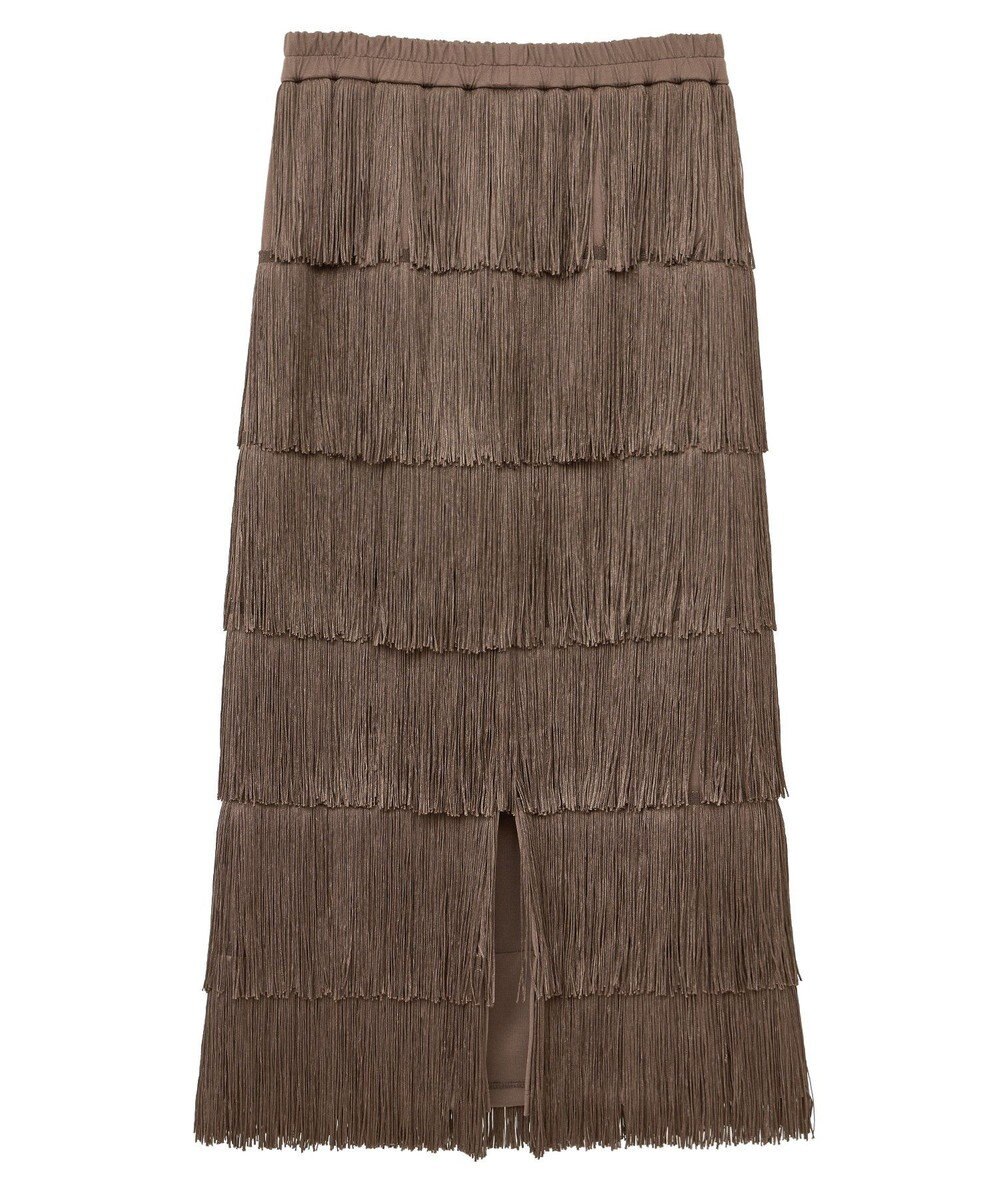 YECCA VECCA フリンジロングスカート 