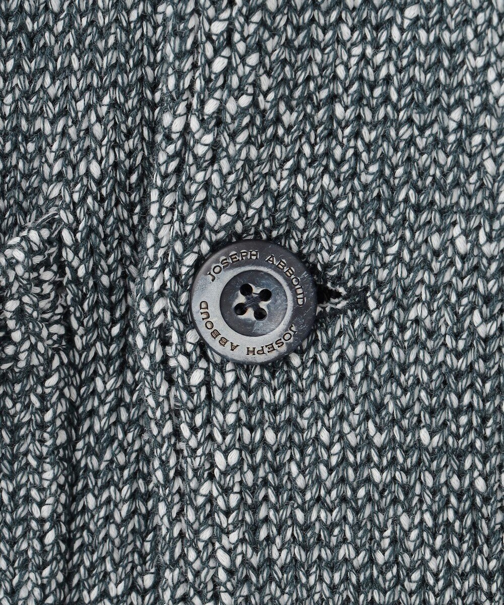 JOSEPH ABBOUD 【イタリア糸使用】コットンリリヤーン ニット ジャケット 