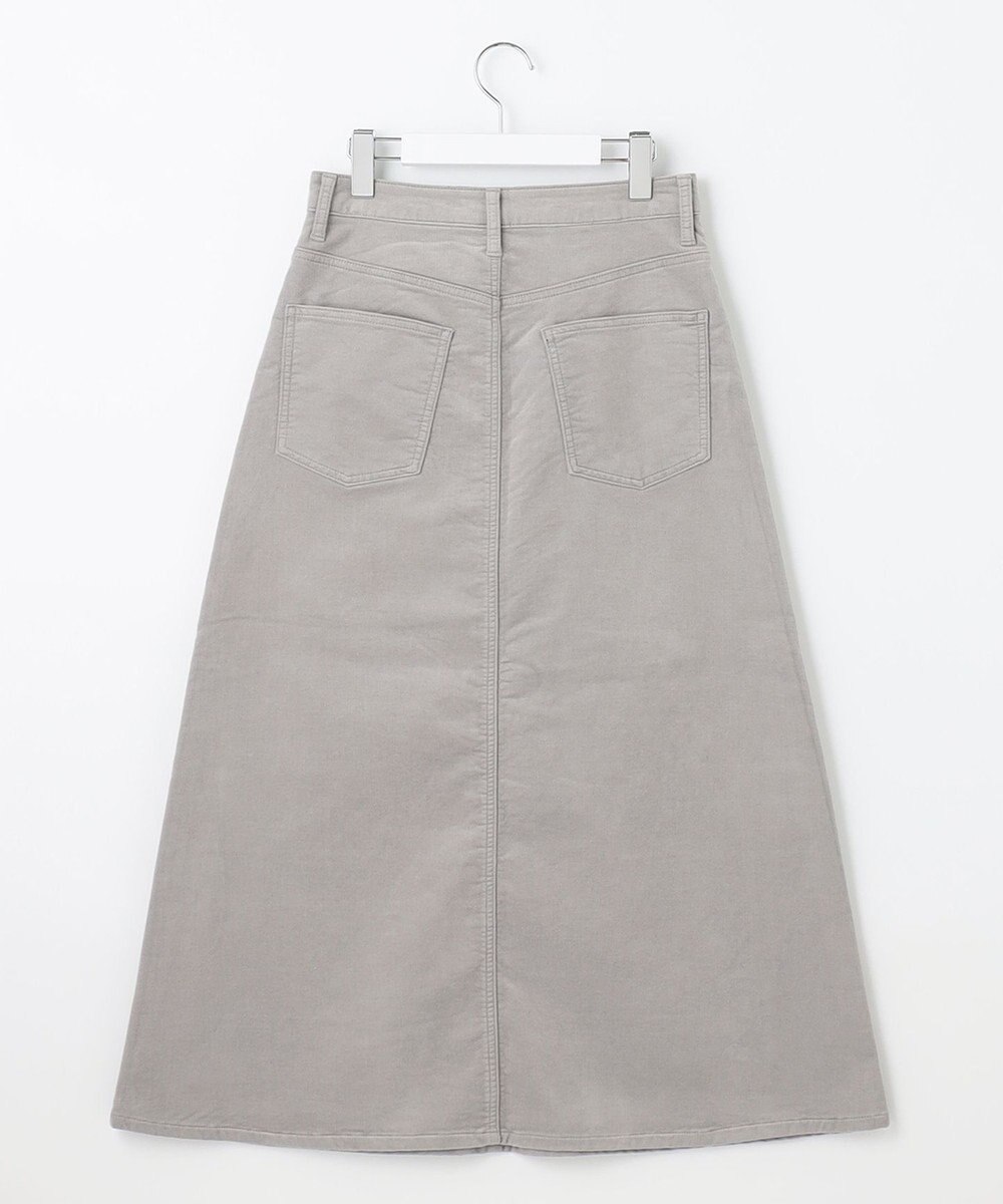 自由区 【洗える】リブレスコール ロングスカート 