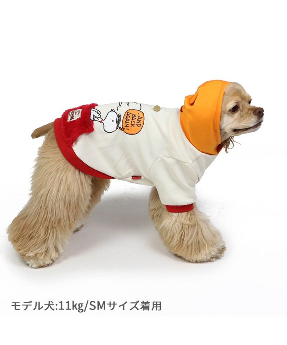 PET PARADISE スヌーピー  ペティヒート パーカー《赤屋根柄 》中型犬 大型犬 