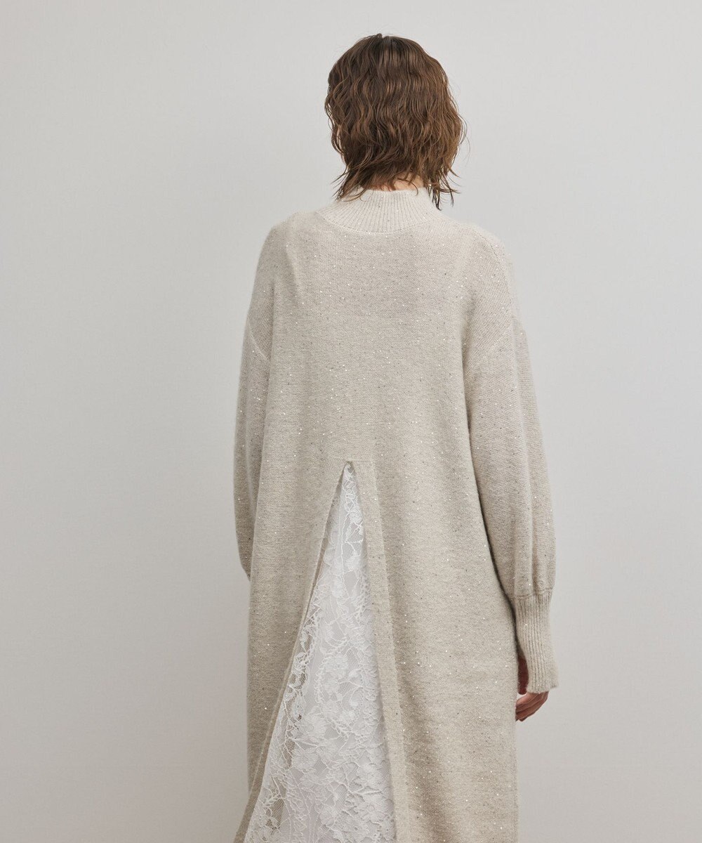 GRACE CONTINENTAL スパンコールニットワンピース 