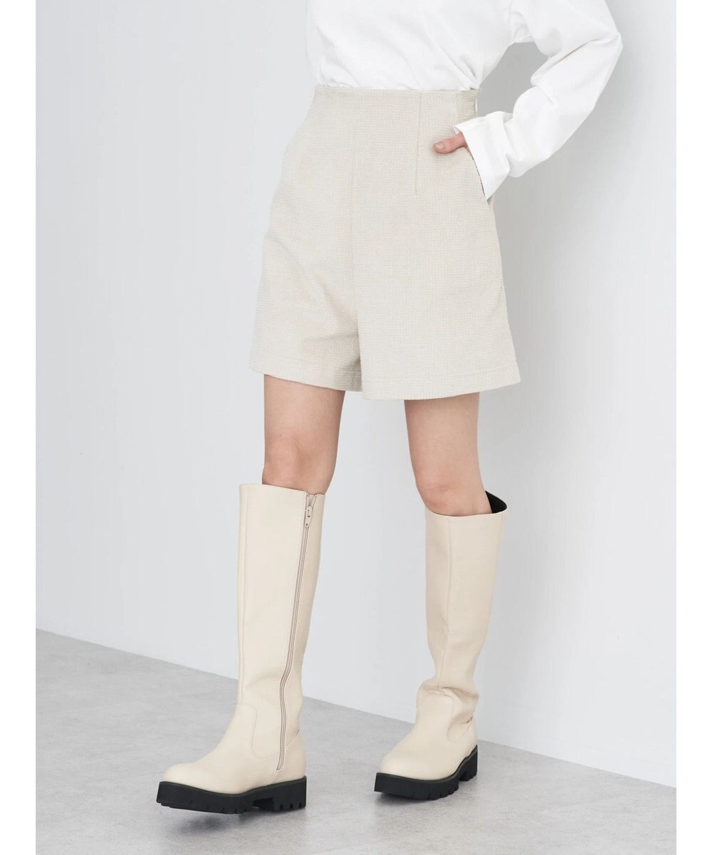 earth music&ecology ワッフルコーデュロイショートパンツ 