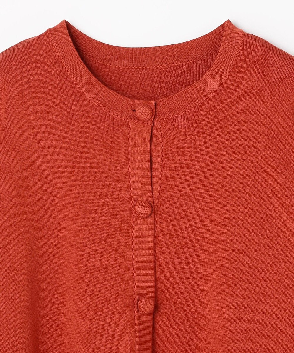 ANY スウェットライクニットカーディガン 