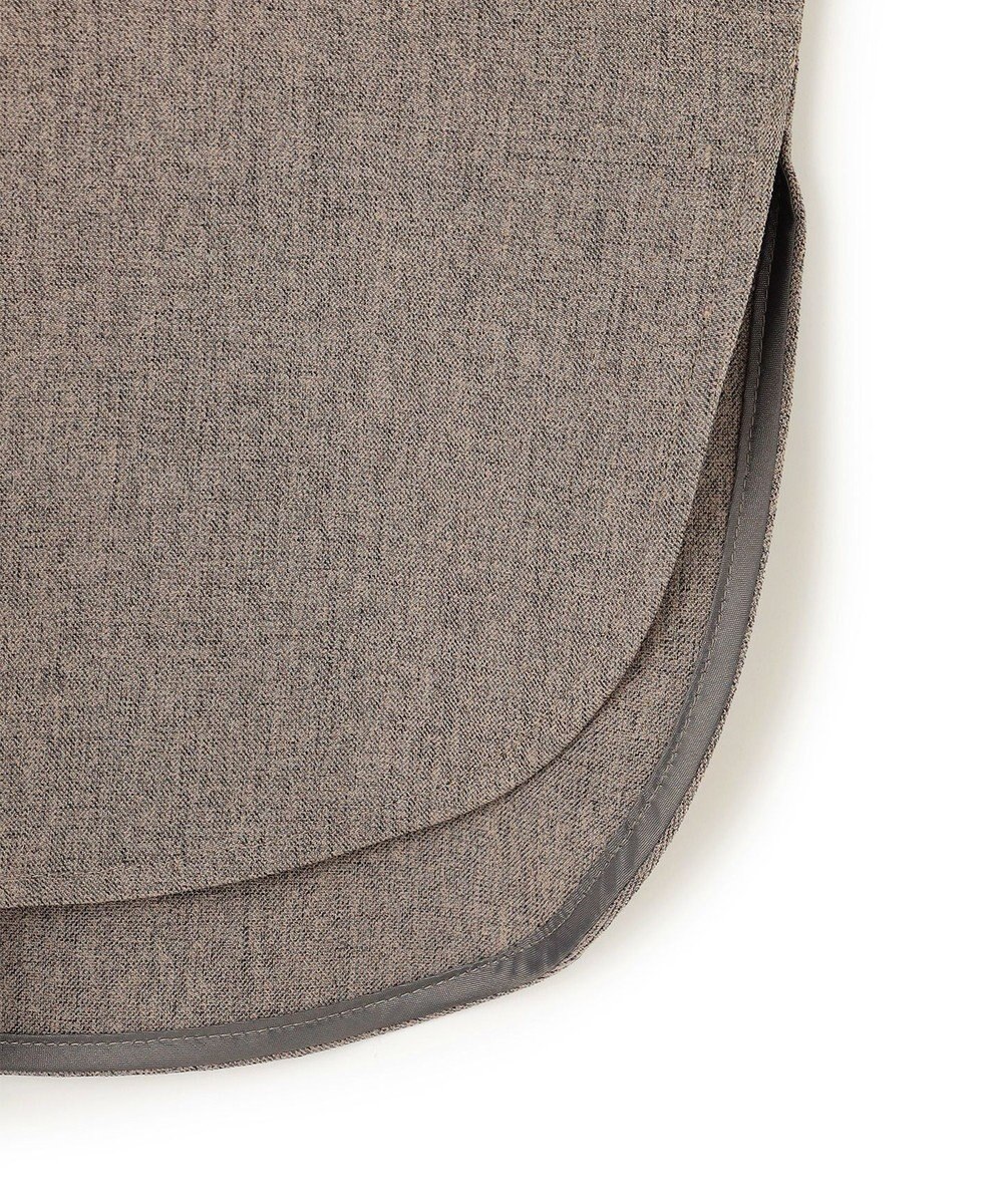 uncrave ウォッシャブルウールライクツイル ドルマンシャツ 