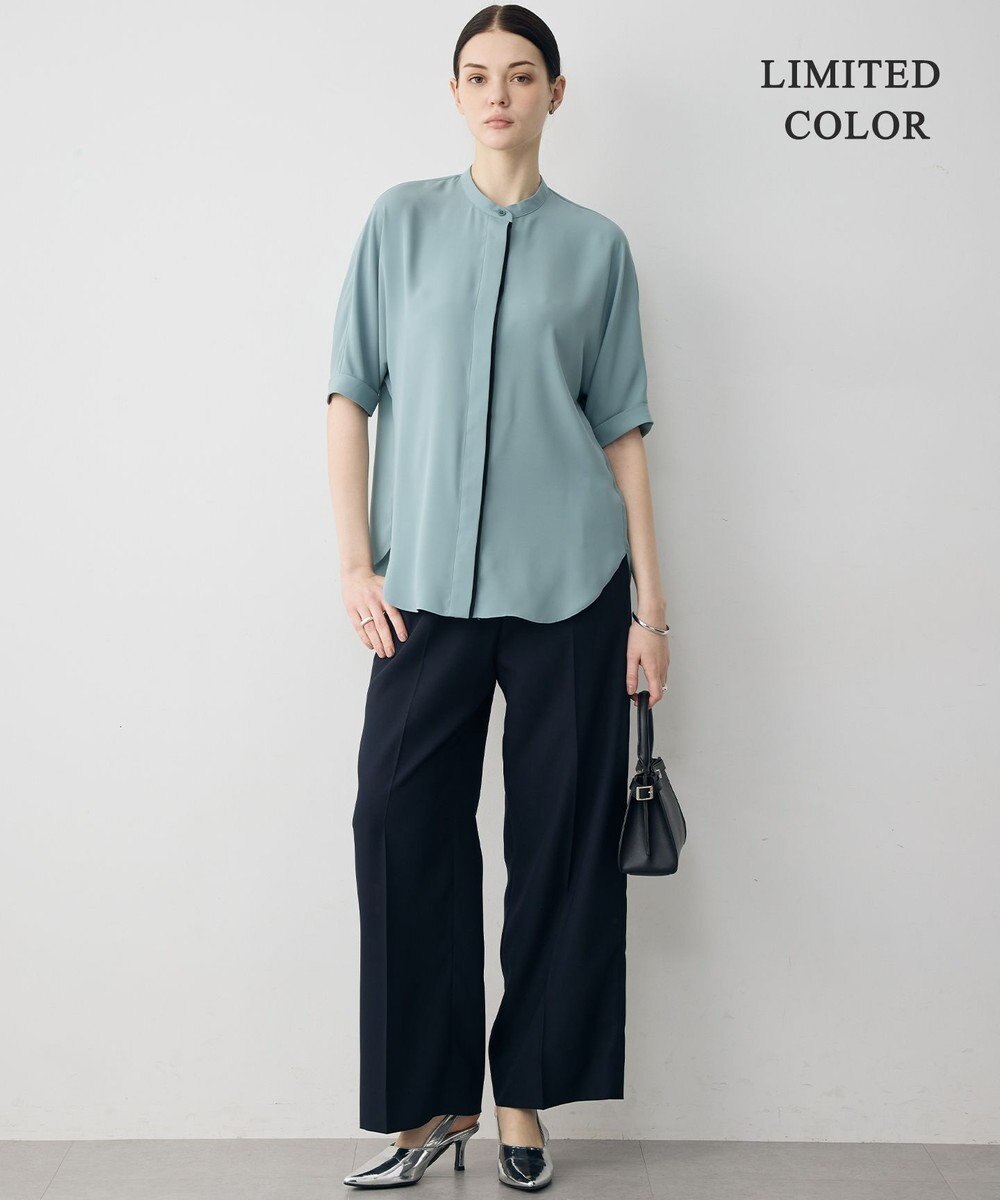 ICB L 【CLASSY.掲載・新色追加・WEB限定カラーあり】FluidBackSatin ワイドパンツ 