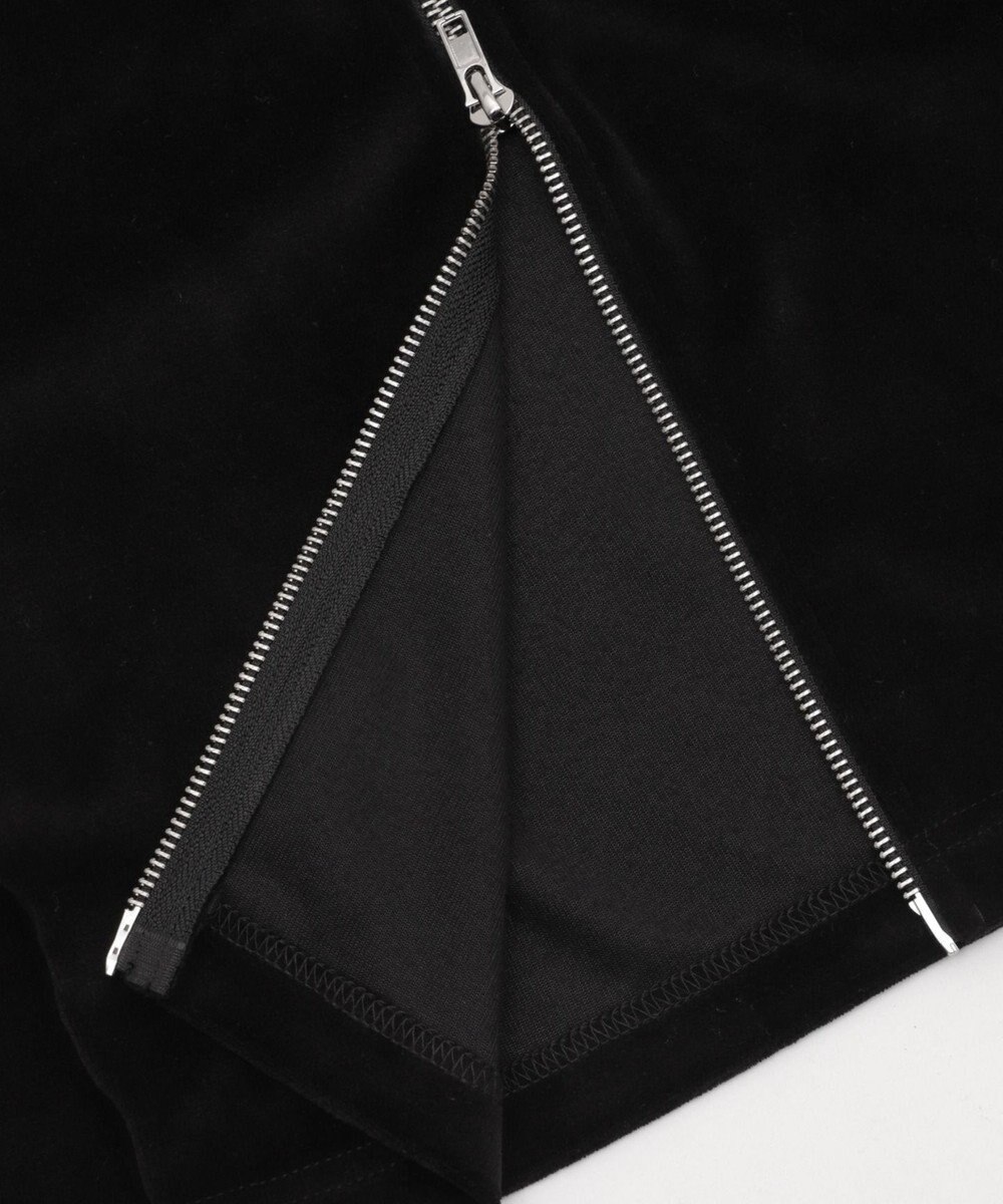 WEGO ベロアショートZIPパーカー 