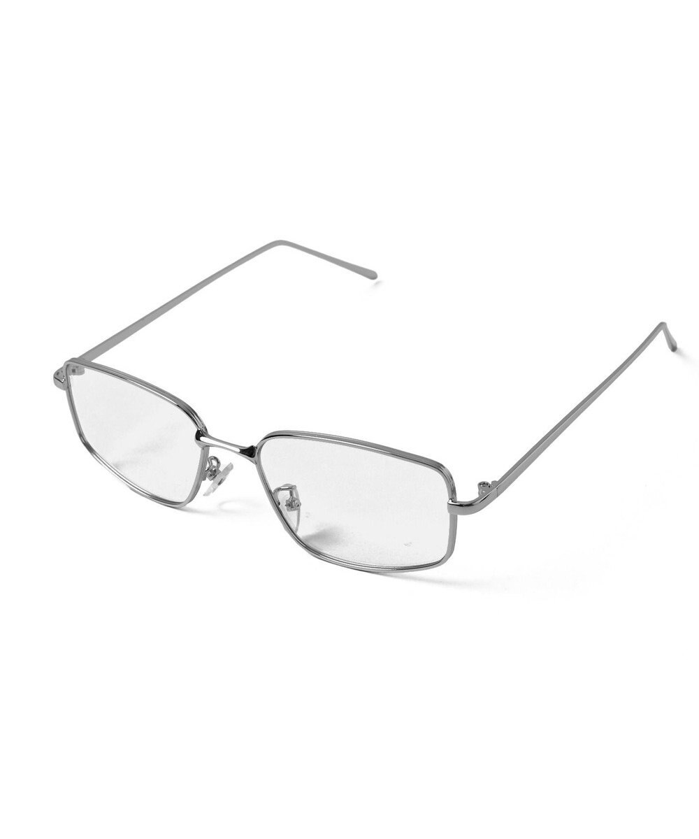 WEGO メタルフレームスクエアアイウェア 