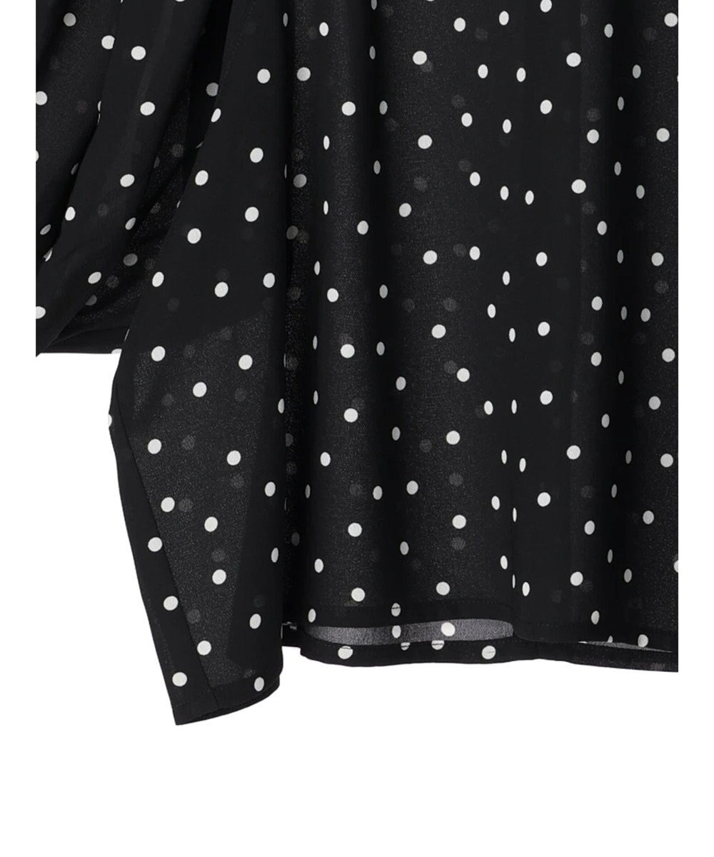 AMERICAN HOLIC ギャザースリーブドットブラウス 