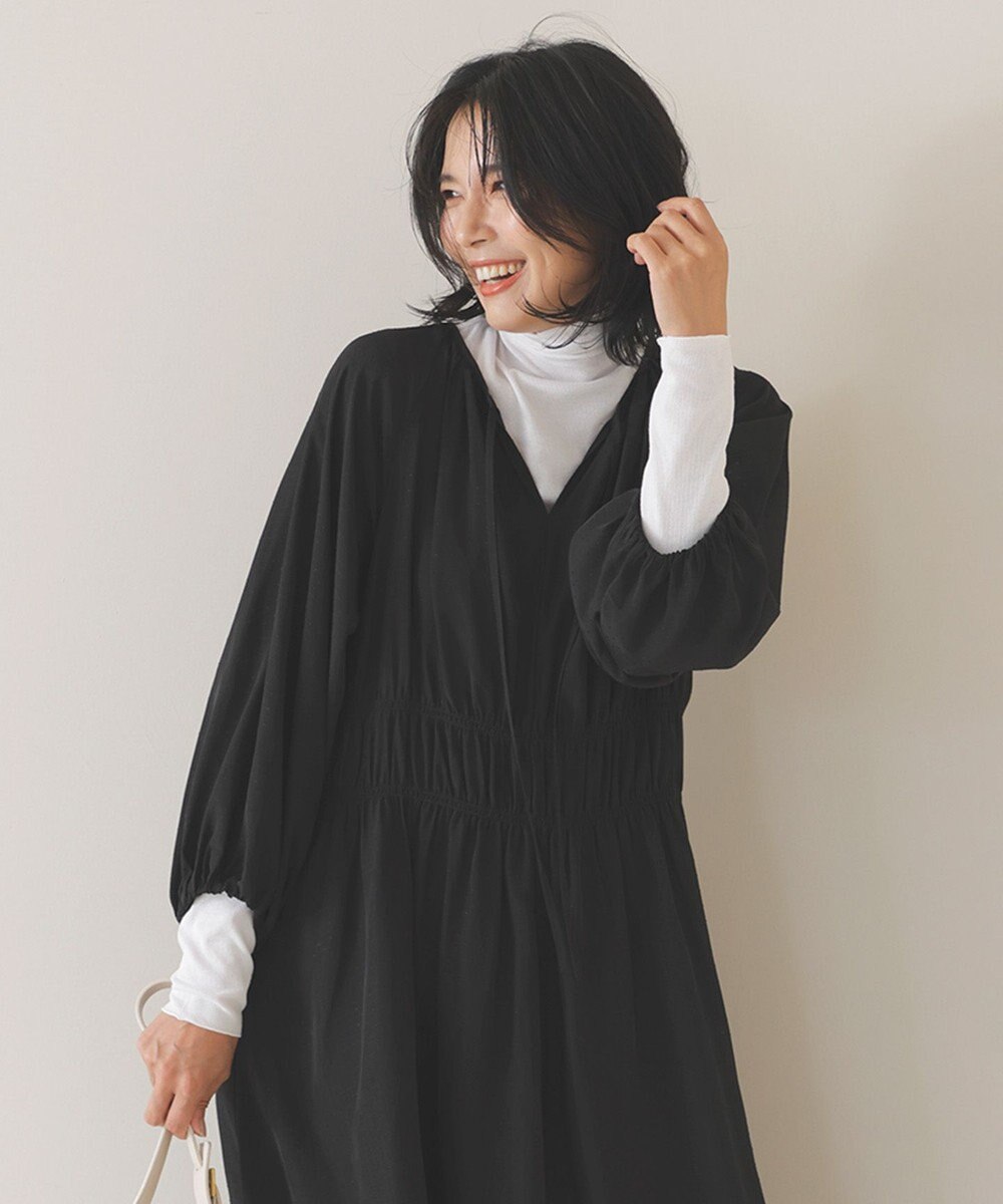 UNFILO 【暖かさ＆着心地の良さで大ヒット】コットンカシミヤ タートルネックカットソー 