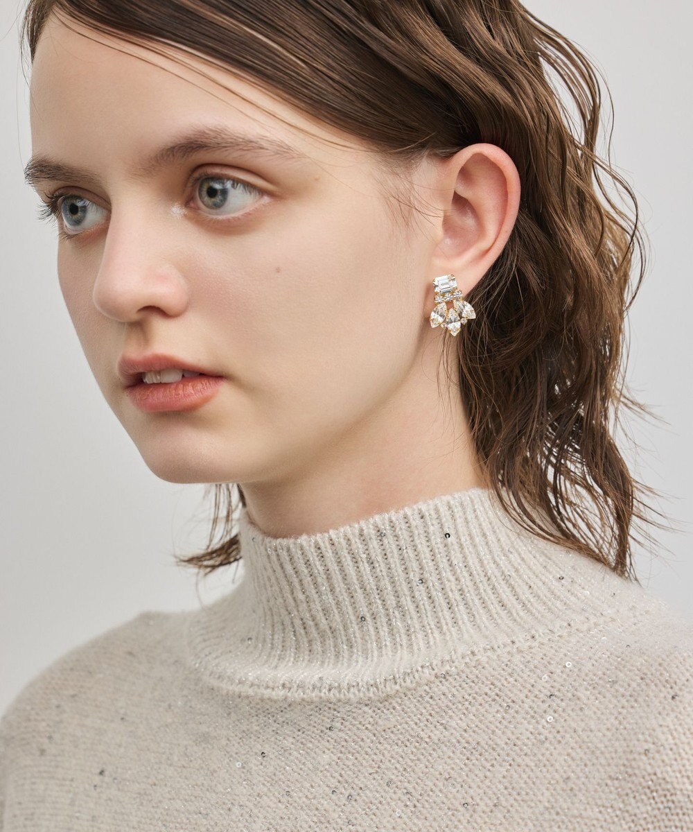 GRACE CONTINENTAL スパンコールニットワンピース 