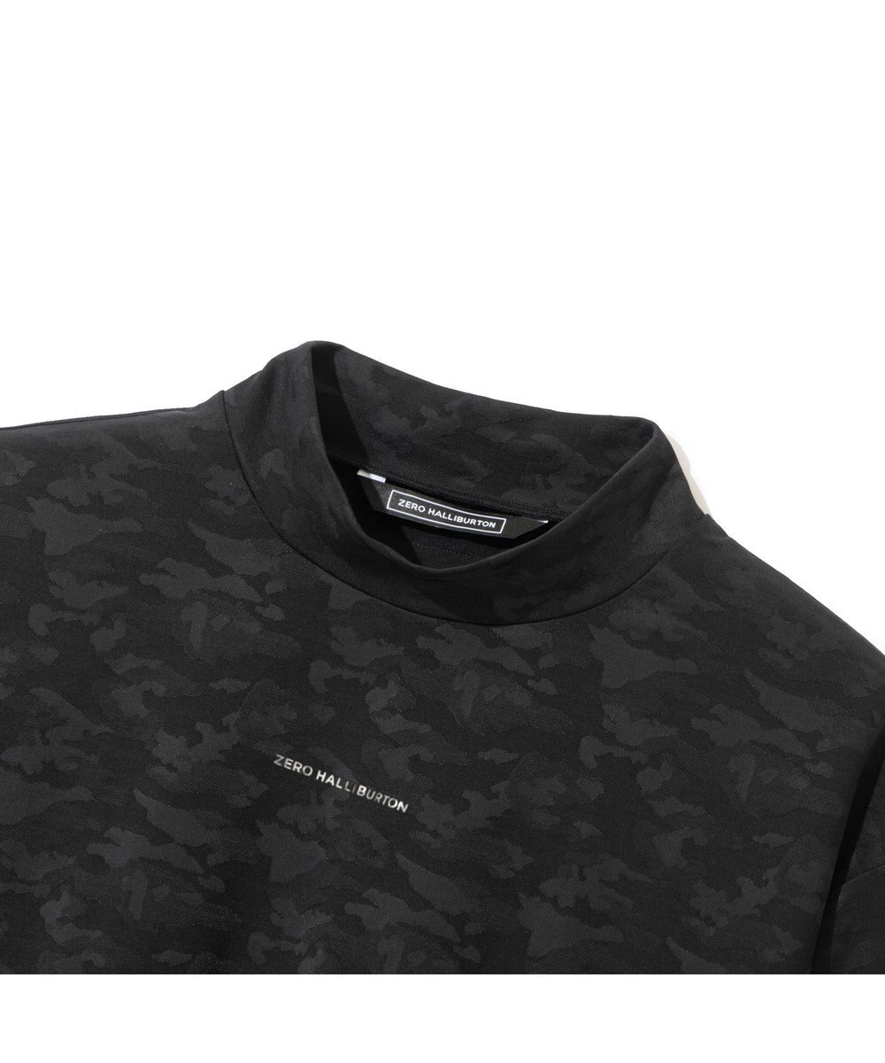 ZERO HALLIBURTON カモフラージュ柄 ジャガードモックネックシャツ ZHG-A4A 2a 82852 ゴルフウェア 