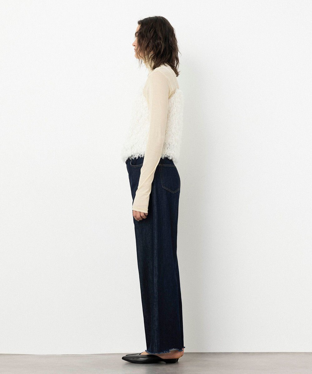 NAVE 【Nave・洗える】フェザーフリンジ キャミソールブラウス 