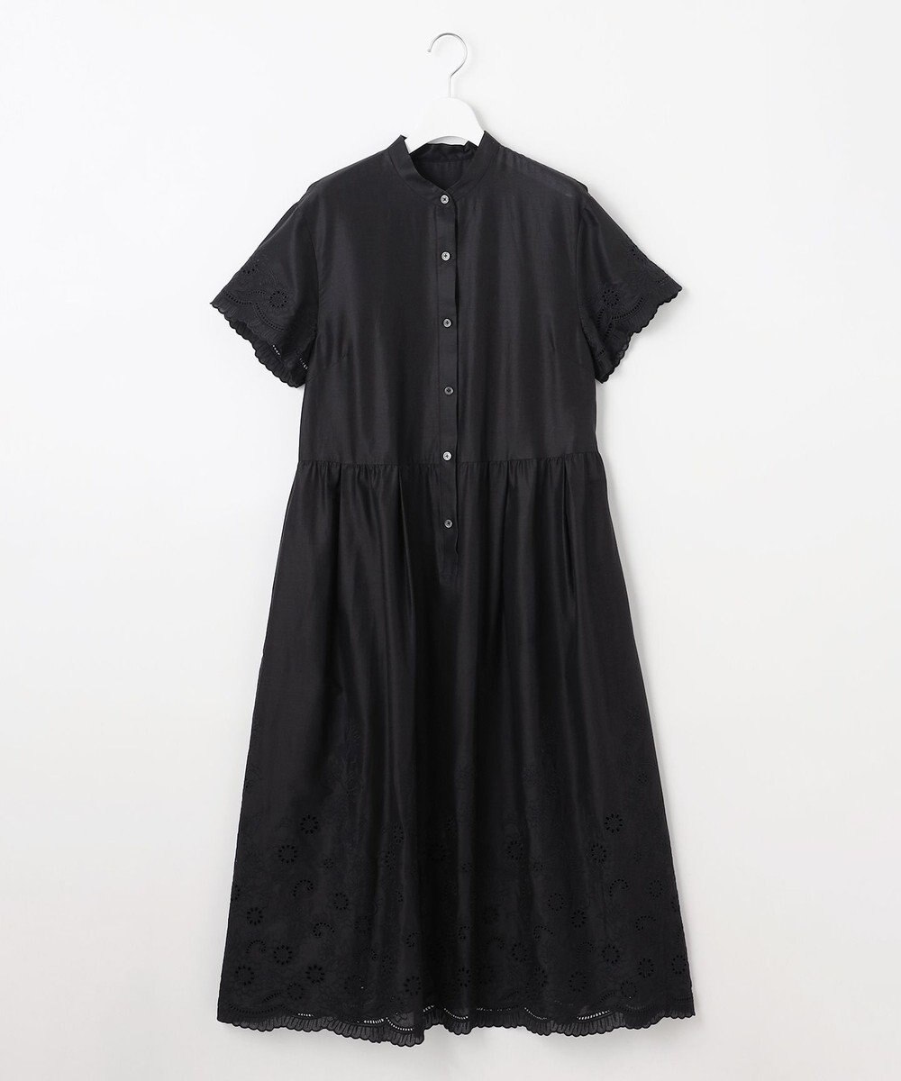 自由区 【カタログ掲載・接触冷感・洗える】エンブロイダリーローンシャツ ワンピース 