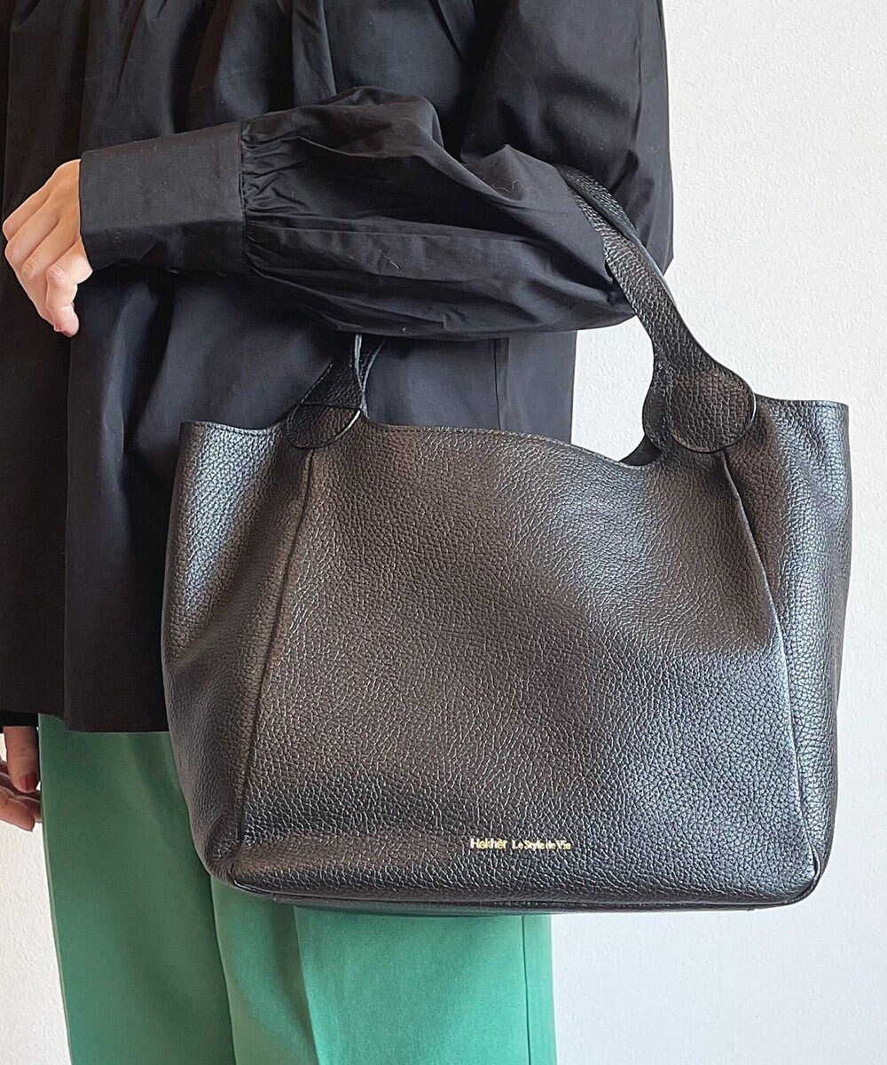 Hekhèr Le Style de Vie 【日本製/セレモニーにも】シュリンクレザー ハンドバッグ medium 