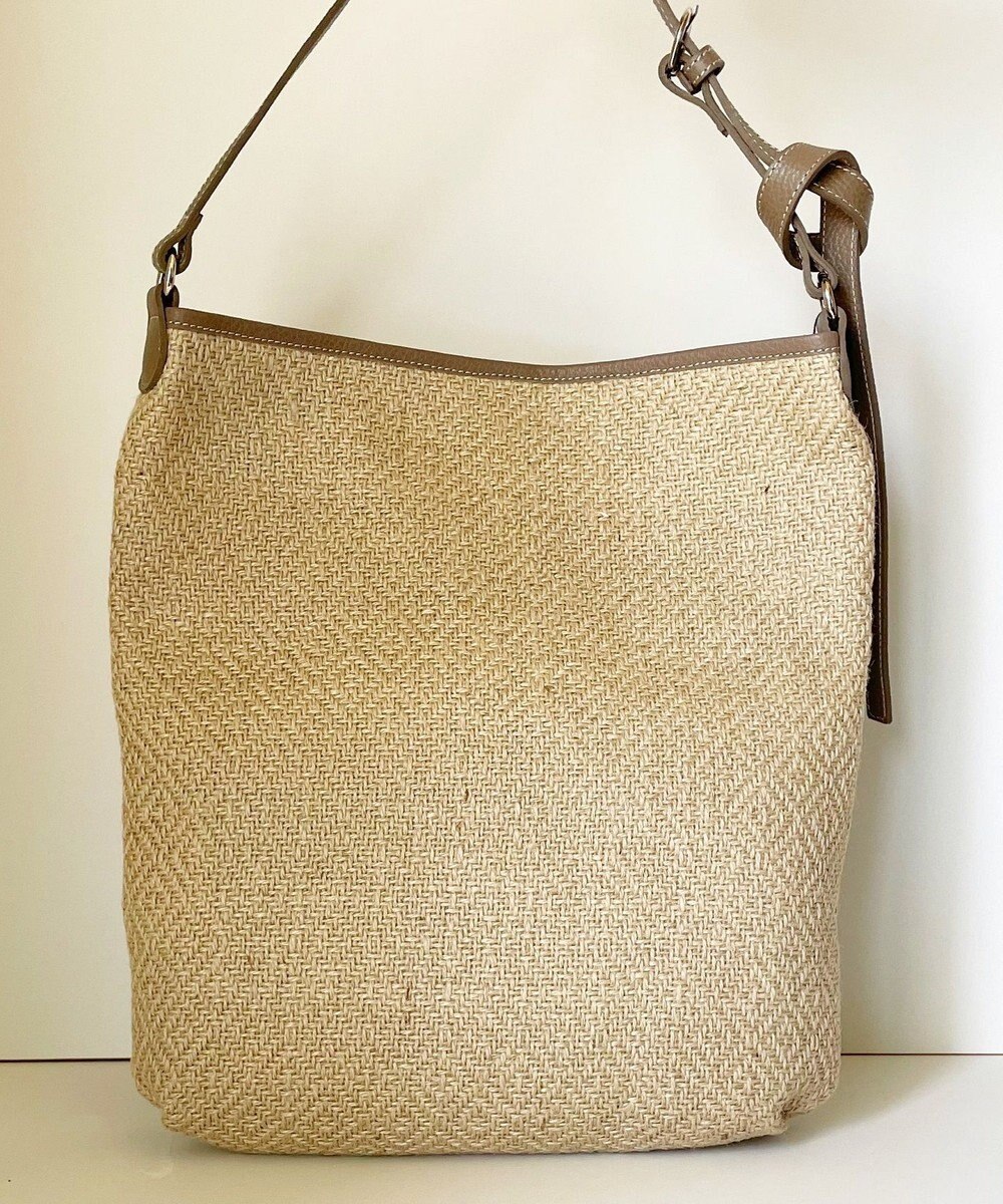 Hekhèr Le Style de Vie 【日本製 / A4サイズ対応 / 3WAY】ジュート×牛革 ショルダーバッグ large 