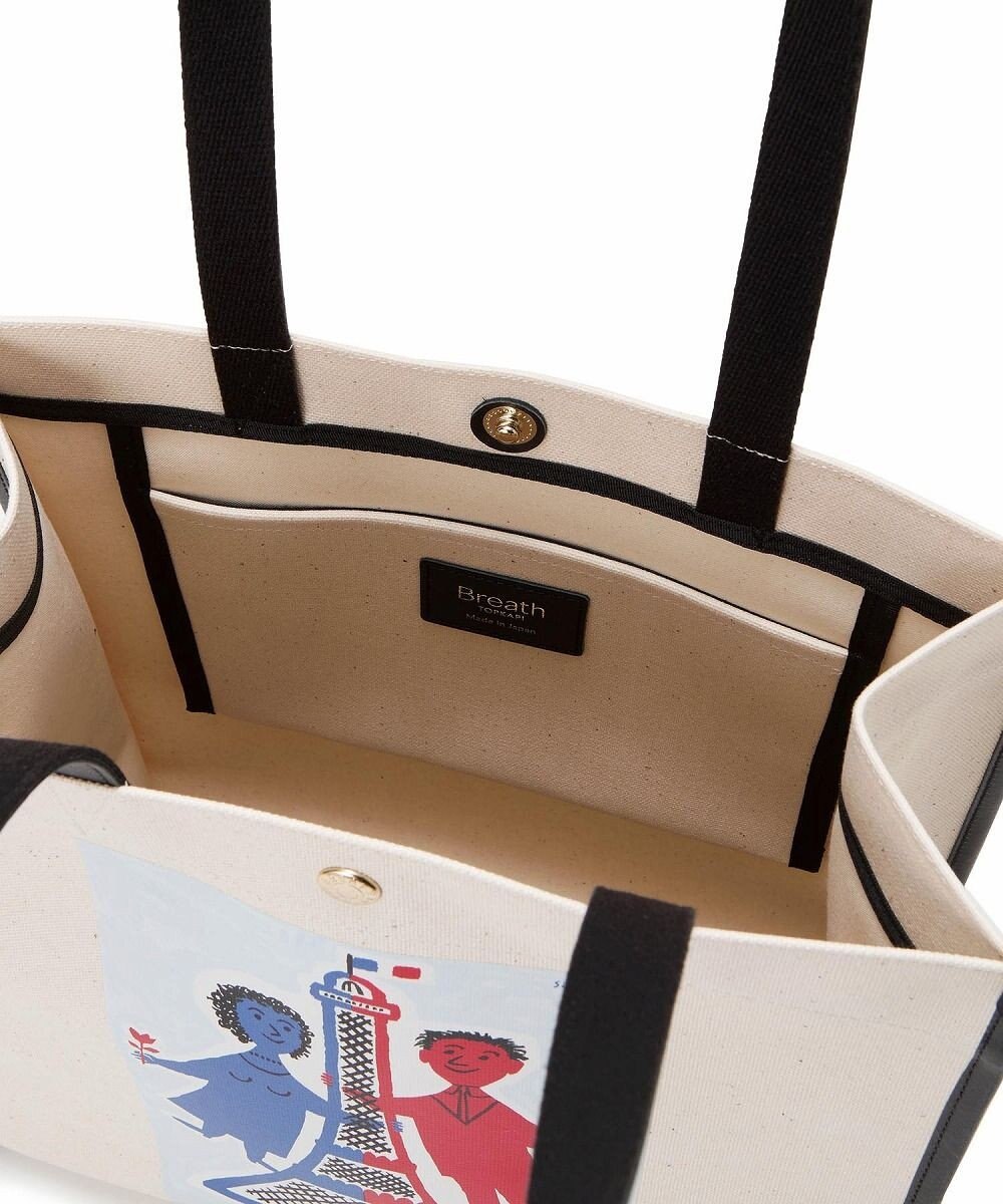 TOPKAPI 【Breath TOPKAPI】サヴィニャック × Breath TOPKAPI アート プリント オーガニックキャンバス トート バッグ 