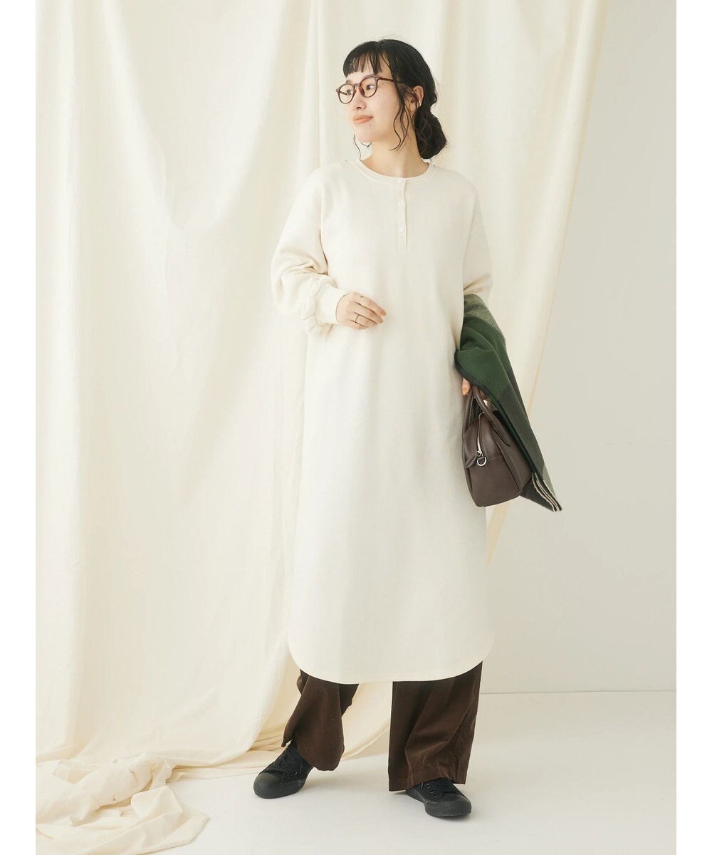 CRAFT STANDARD BOUTIQUE 裏起毛ヘンリーワンピース 
