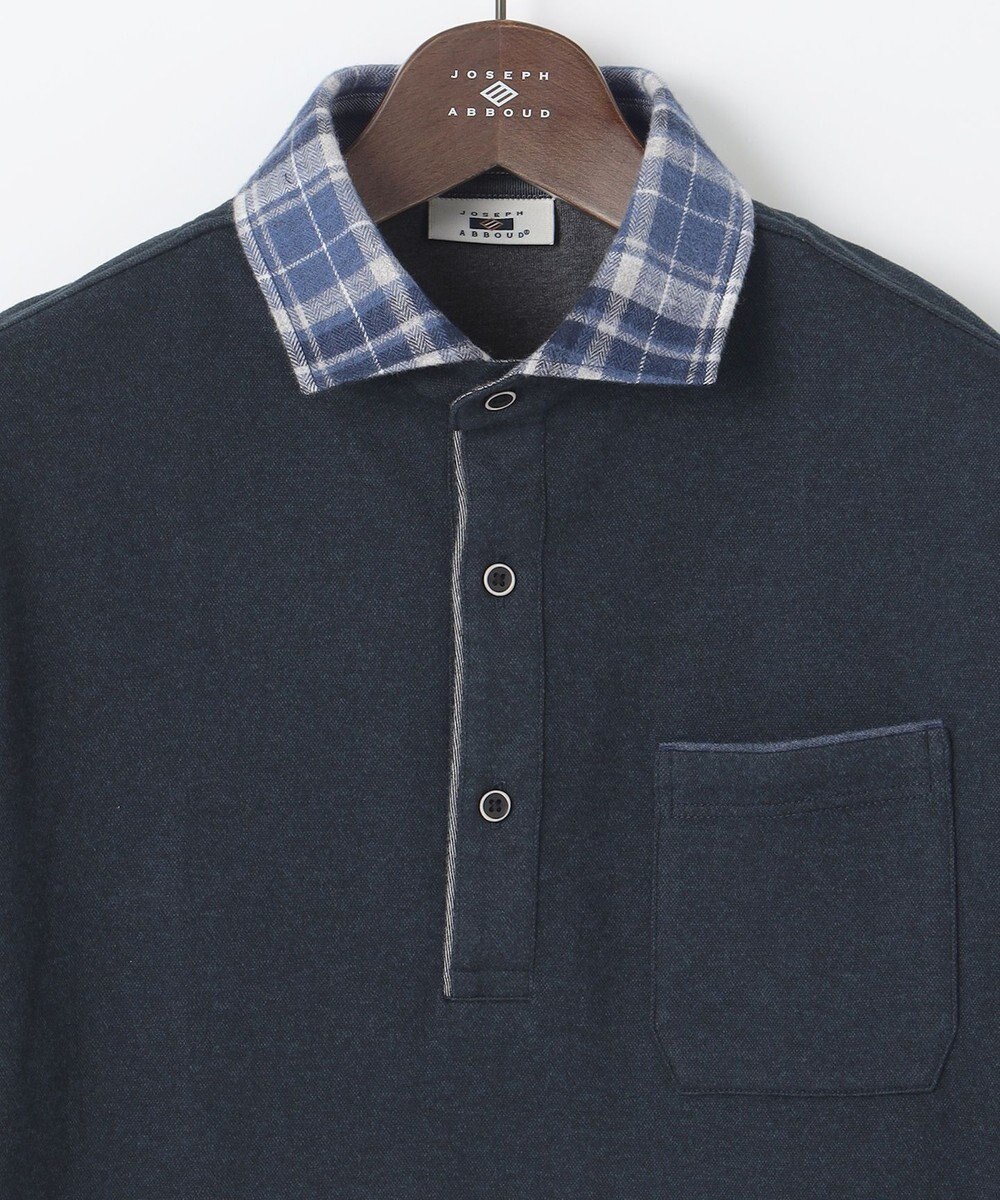 JOSEPH ABBOUD 【保温性/滑らかな肌触り/多機能ポロシャツ】 ウィンターダディー ポロシャツ 