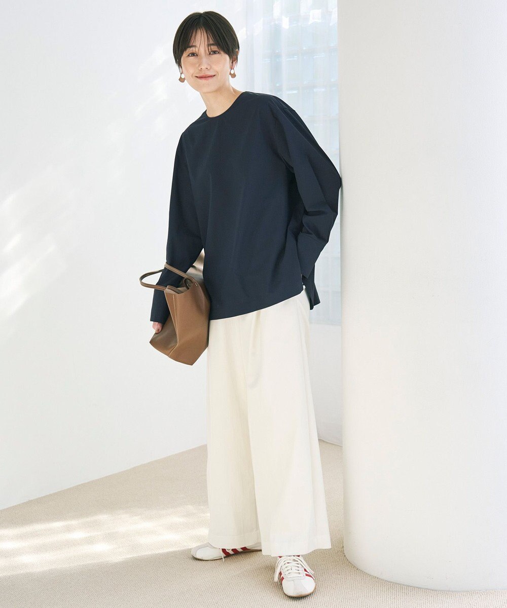 UNFILO ノーカラーコンフォートシャツ 