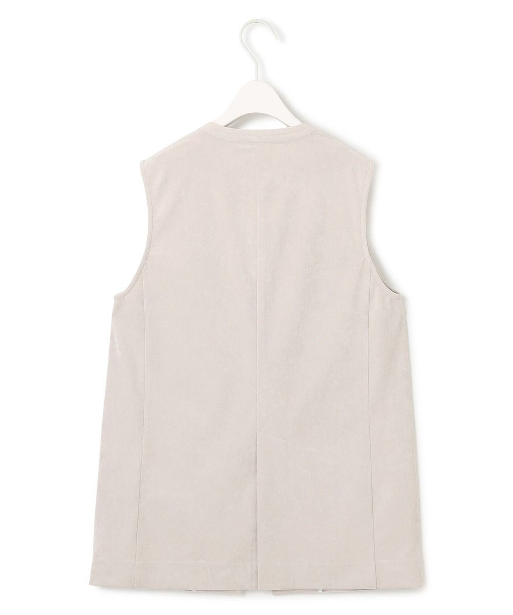 ICB 【洗える】ストレッチスエード ジレ 