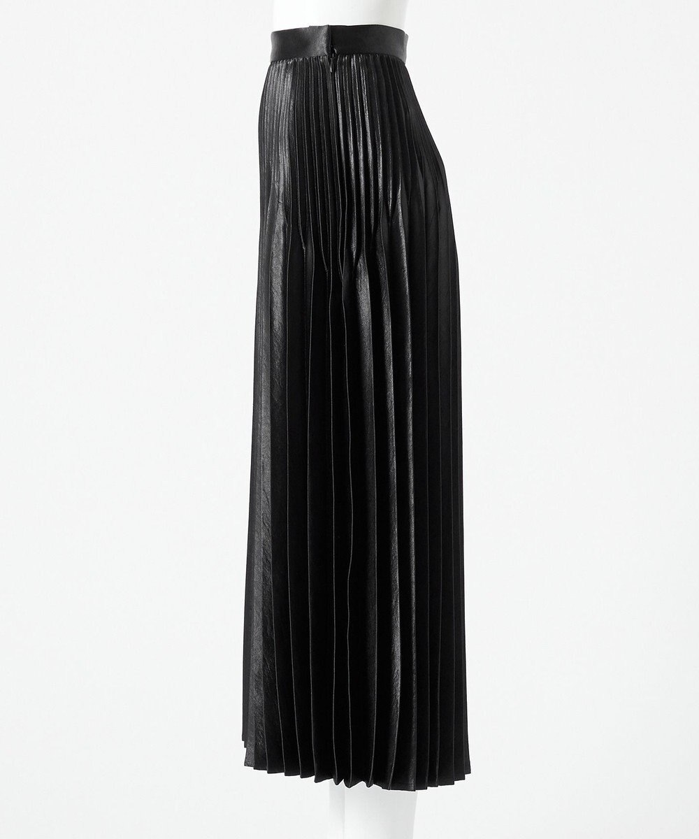 23区 【エステータ】シャイニーサテン プリーツスカート 