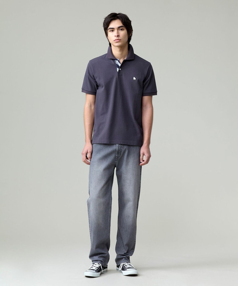 J.PRESS MEN 気品と愛嬌のバランスが抜群！【J.PRESS人気NO1ポロシャツ】 バックブルカノコレジメン ポロシャツ 