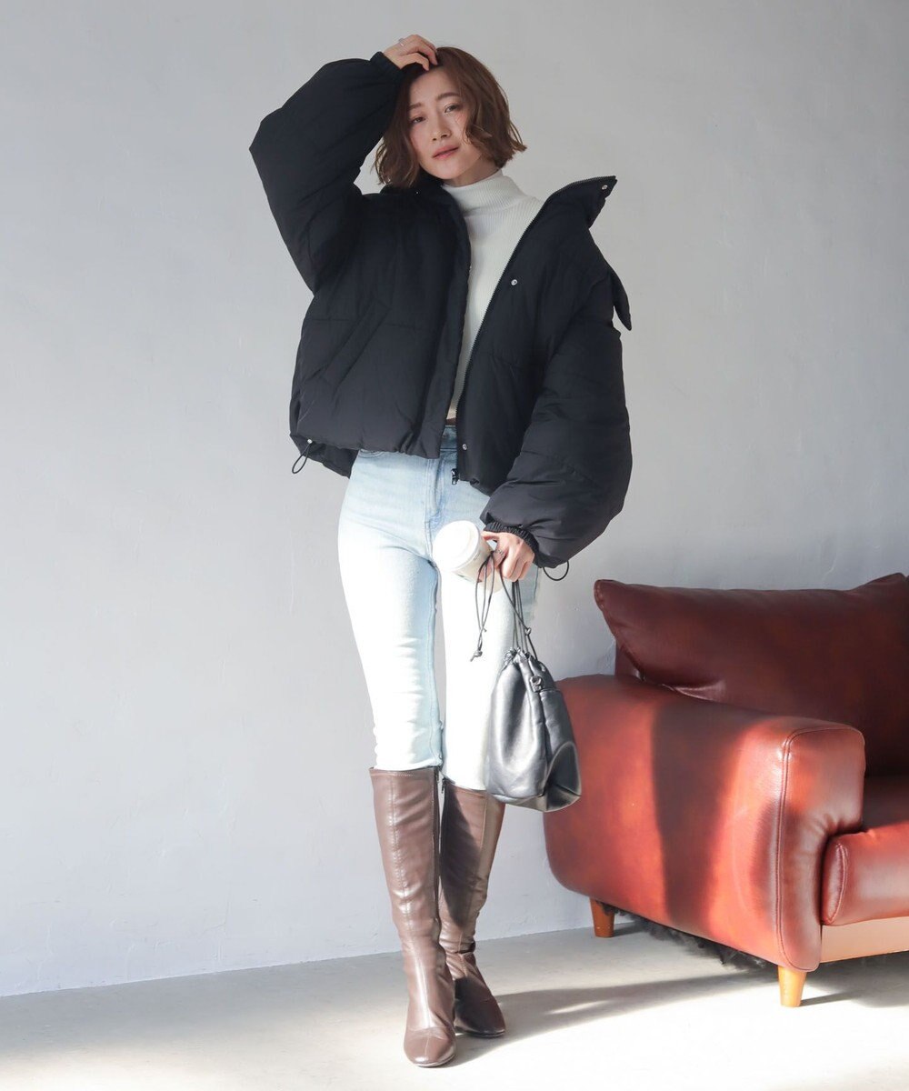 WEGO 【25年秋冬新作/SMサイズ展開】2WAYフードパファーブルゾン 