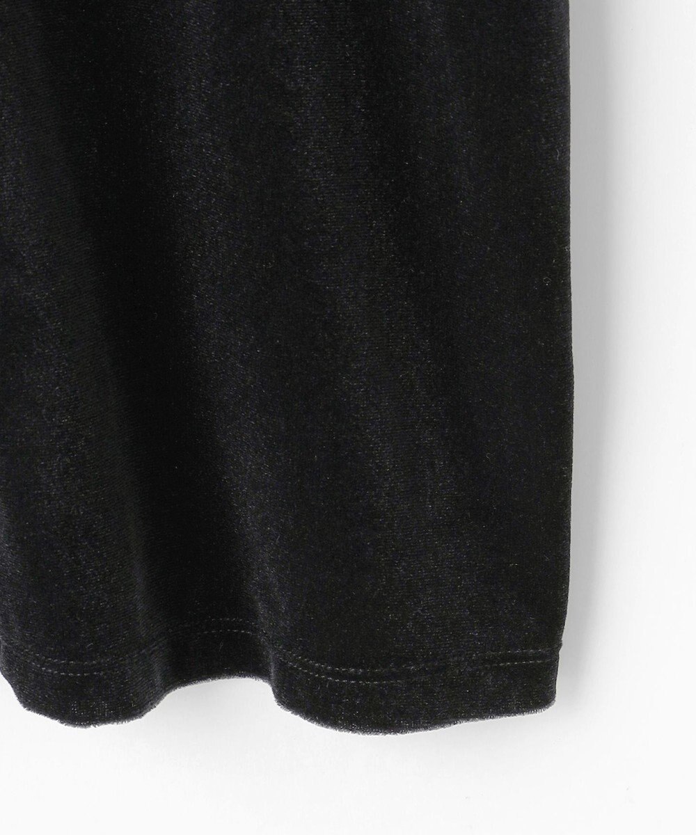 #Newans 【洗濯機可／ 前後着用可】 ギャザースリーブシアーベロアカーディガン 