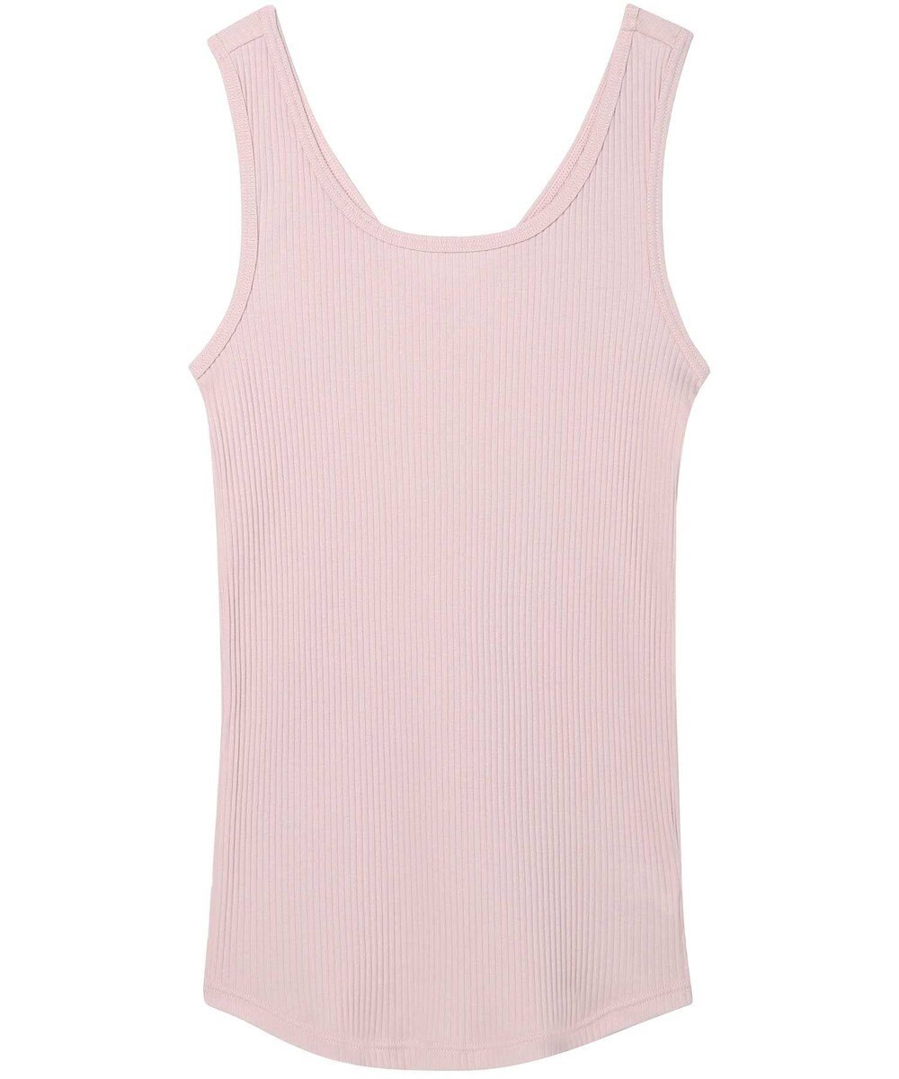 une nana cool 綿100%生地使用 リブ編みコットン タンクトップ 