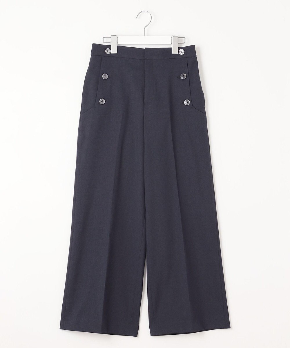 自由区 L 【接触冷感・UVカット・吸水速乾・洗える】シェルタリングドライオックスワイド パンツ 