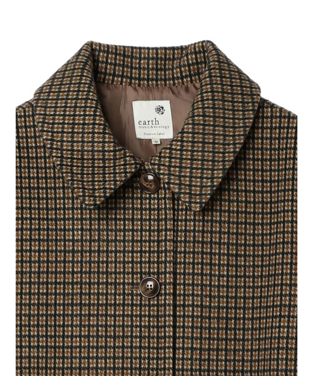 earth music&ecology ステンカラーコート（チェック） 