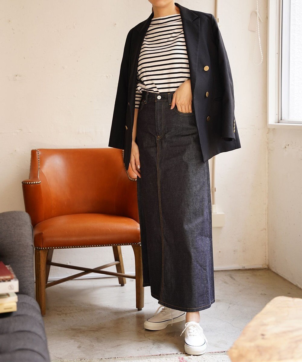 woadblue 人気NO.1 デニムスカート リジッドブルー 