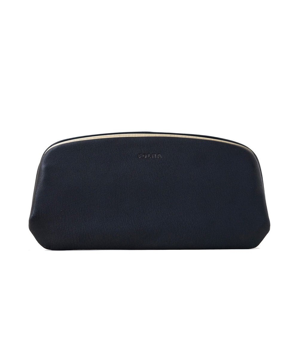 FOLNA RD ソフトレザーロング 天溝がま口 財布 