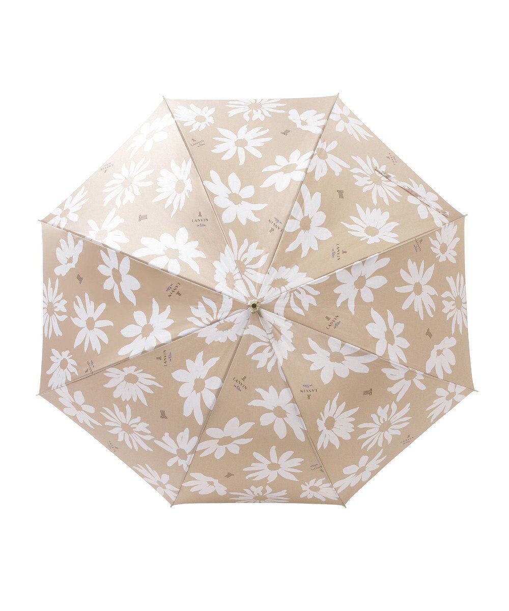 MOONBAT 【耐風】ランバン オン ブルー (LANVIN en Blue) 長傘 サテン ビッグフラワー 