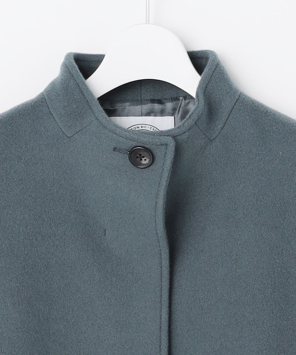 J.PRESS LADIES ショートビーバー ミディ丈 スタンドカラー コート 