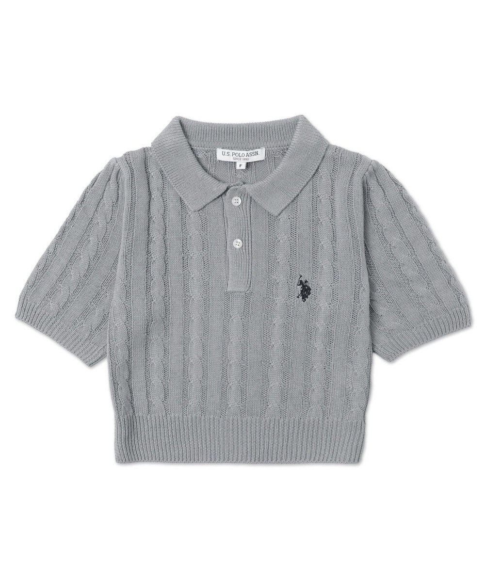 WEGO 別注USPOLO　ケーブルニットポロ 