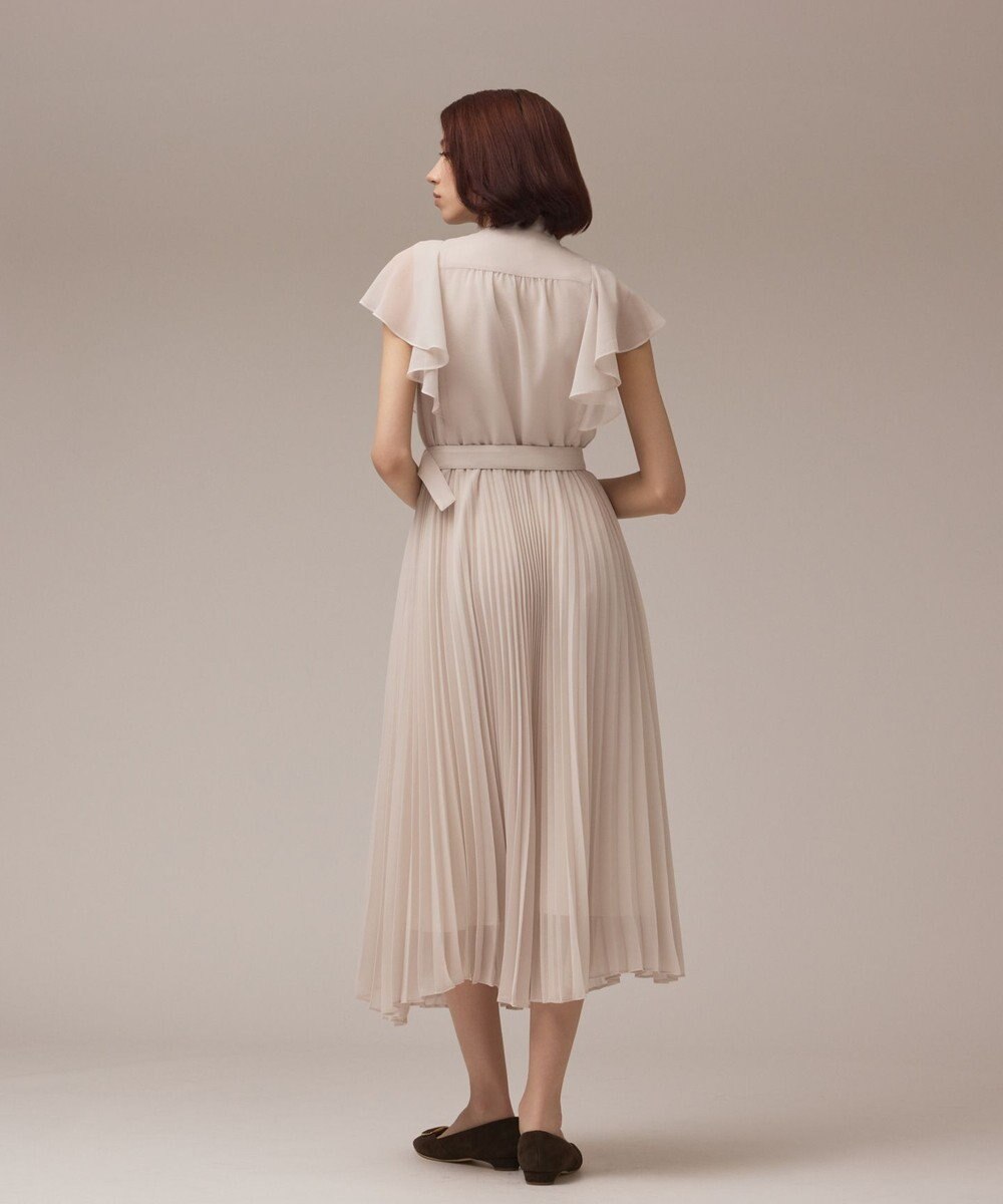 GRACE CONTINENTAL ボウタイプリーツドレス 