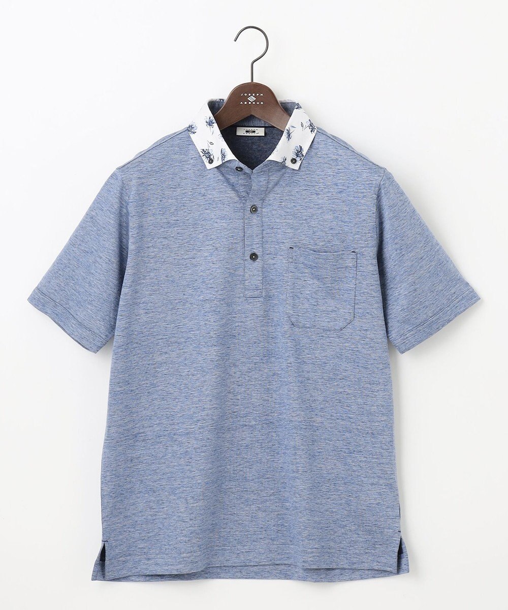 JOSEPH ABBOUD 【リネン素材/清涼感/吸水速乾】リネン天竺 ポロシャツ 