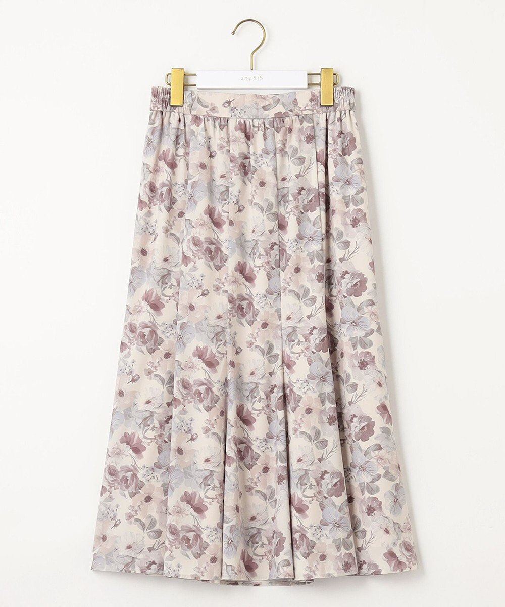 ANY SIS 【洗える】フルブルームフラワープリント スカート 