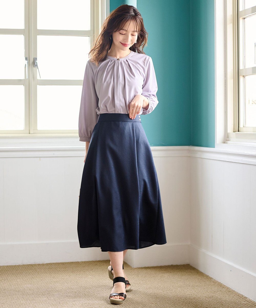 ANY SIS 【美人百花6月号掲載】スムージーポリエステル スカート 