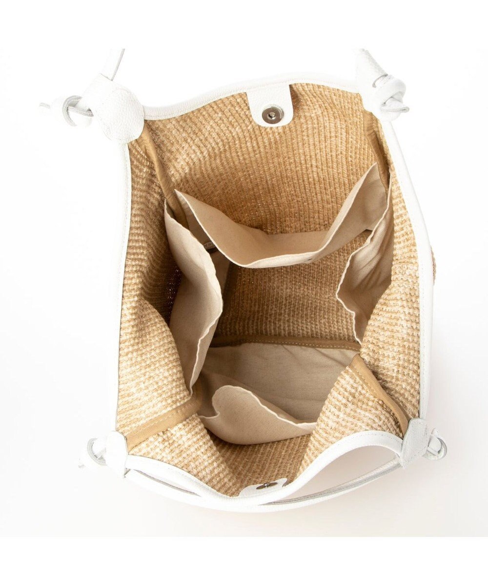 UNBILLION カシュカシュ cachecache / ポリプロピレンシート牛革付属トートバッグ 