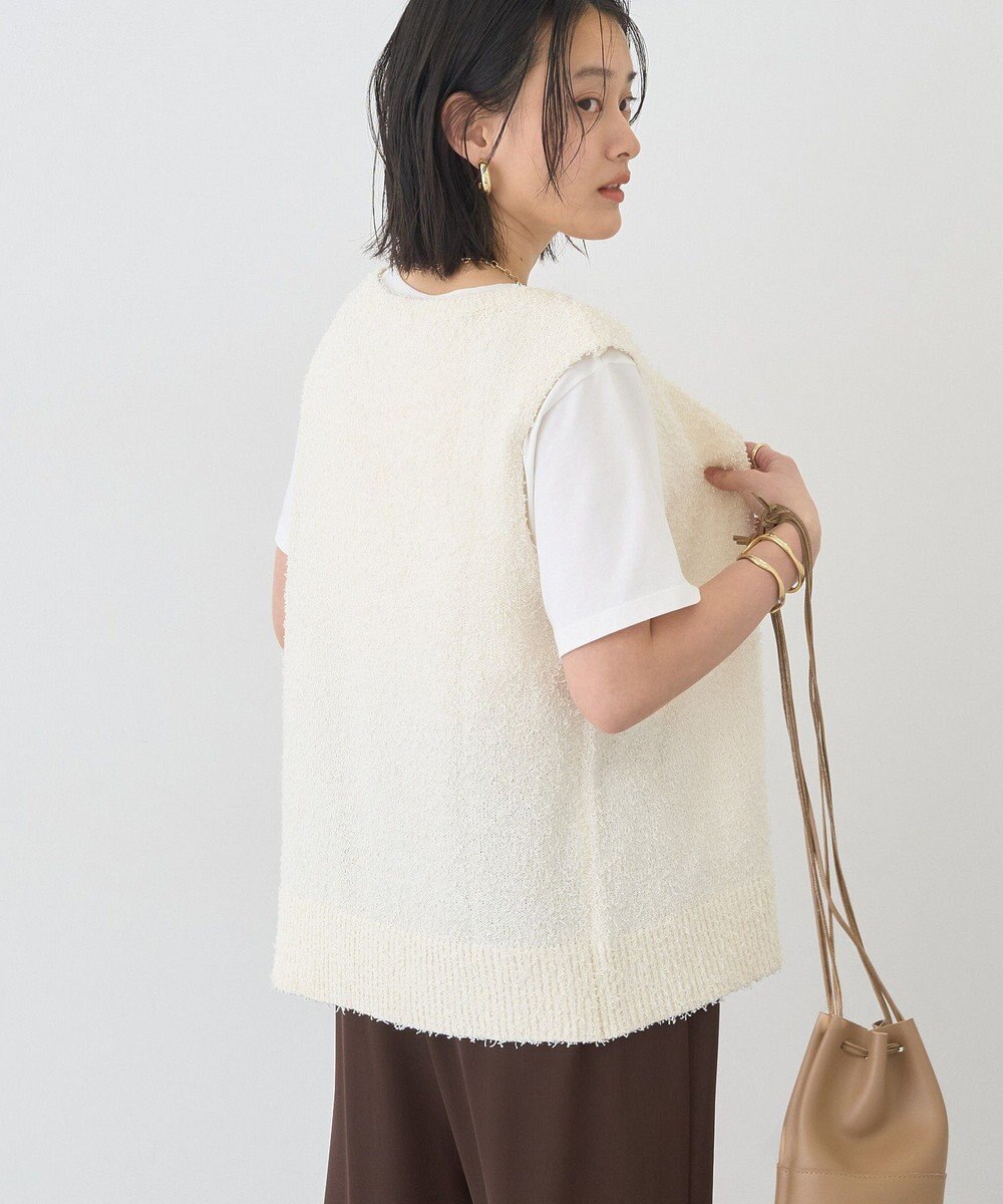 AMERICAN HOLIC ダブルZIPシャギーニットベスト 