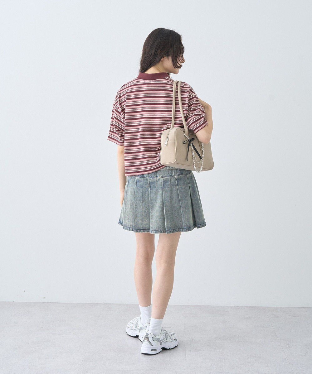 earth music&ecology レトロボーダーポロシャツ 