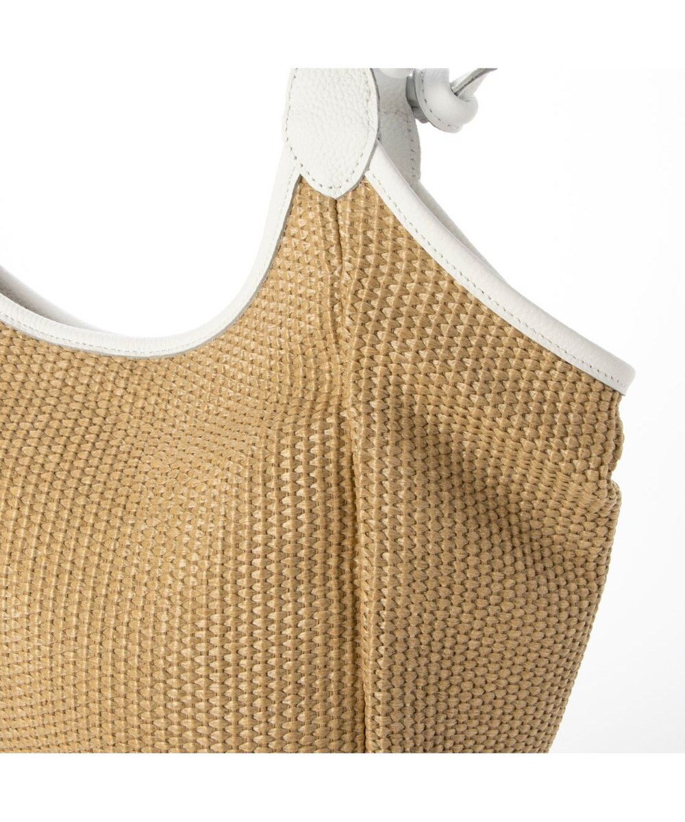 UNBILLION カシュカシュ cachecache / ポリプロピレンシート牛革付属トートバッグ 