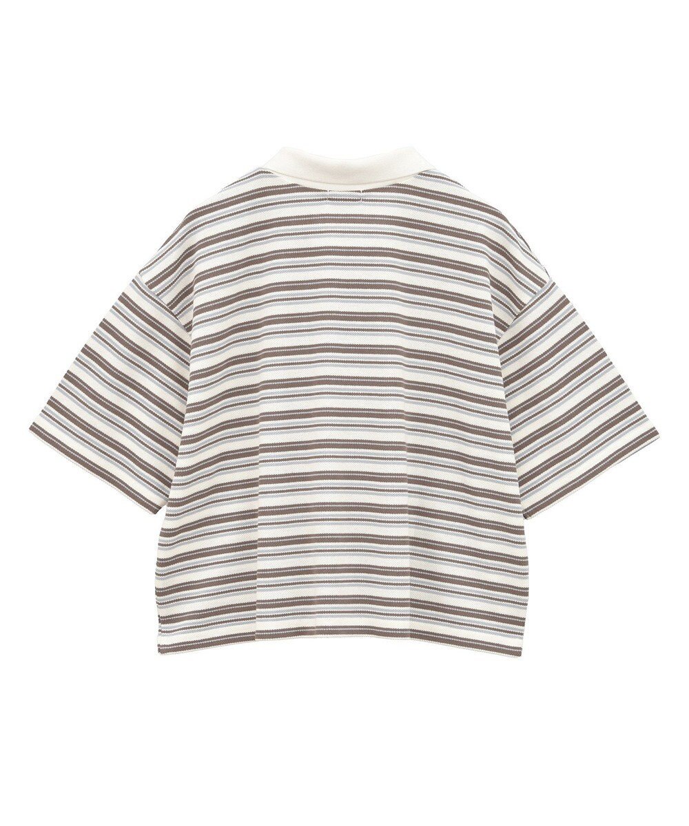 earth music&ecology レトロボーダーポロシャツ 