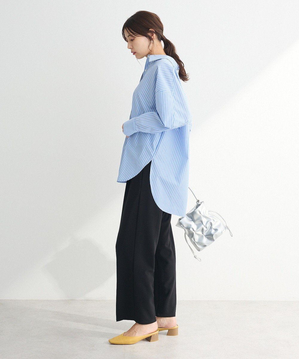 Green Parks イージーケアストライプシャツ 