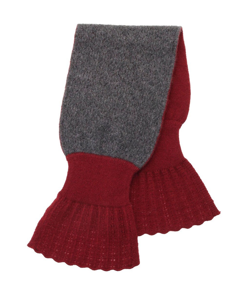 MOONBAT mila schon カシミヤ100%レーシーニットプチマフラー 