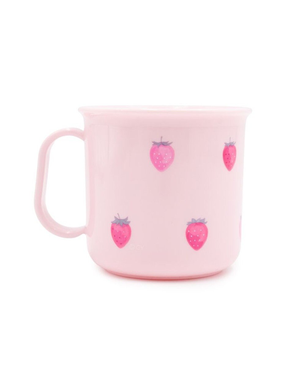 Mother garden マザーガーデン 野いちご プラ耐熱コップ 《レトロストロベリー柄》 