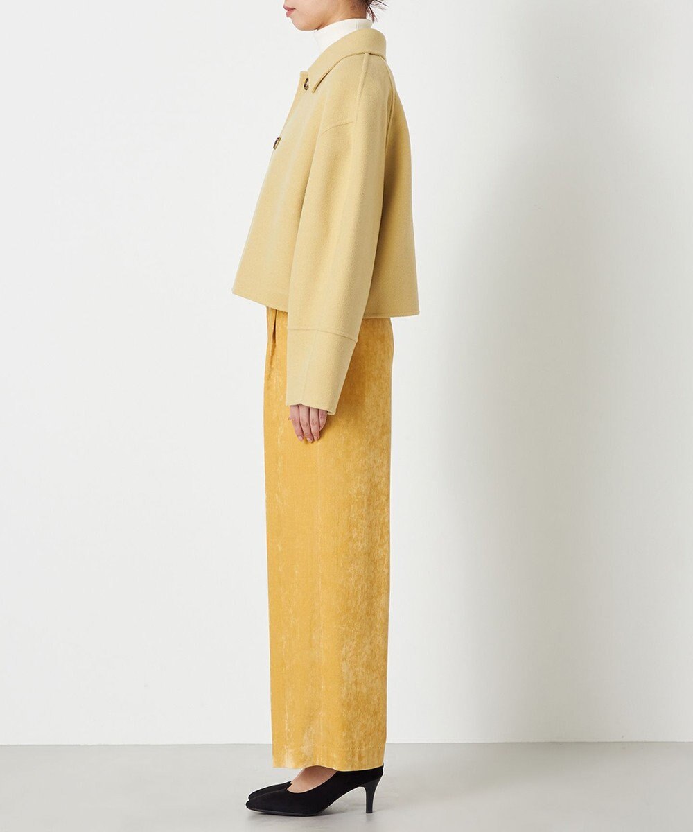 NAVE 【Nave】メルトンリバー ステンカラークロップド コート 