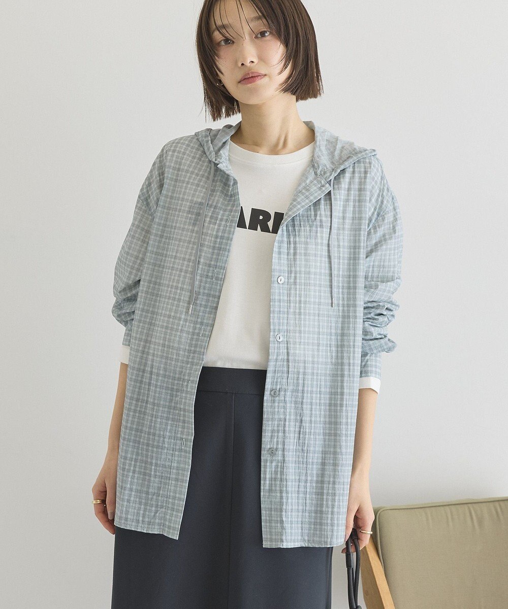 AMERICAN HOLIC ナイロンフーディーシャツ 